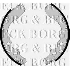 BBS6152 BORG & BECK Комплект тормозных колодок