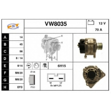 VW8035 SNRA Генератор