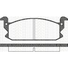 8110 41122 TRISCAN Комплект тормозных колодок, дисковый тормоз