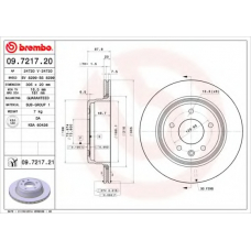 09.7217.21 BREMBO Тормозной диск