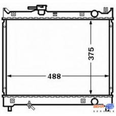 8MK 376 772-681 HELLA Радиатор, охлаждение двигателя