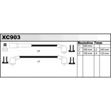 XC903 QUINTON HAZELL Комплект проводов зажигания