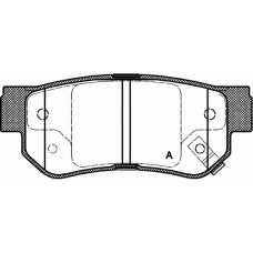 BPA0746.02 OPEN PARTS Комплект тормозных колодок, дисковый тормоз