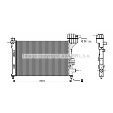 MS2251 AVA Радиатор, охлаждение двигателя