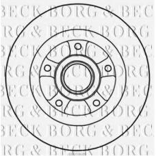 BBD5968S BORG & BECK Тормозной диск