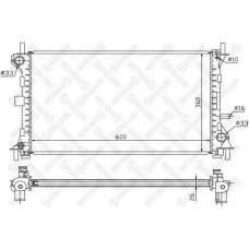 10-25159-SX STELLOX Радиатор, охлаждение двигателя