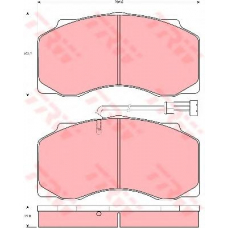 GDB5070 TRW Комплект тормозных колодок, дисковый тормоз
