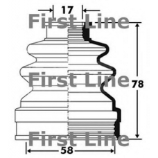 FCB2382 FIRST LINE Пыльник, приводной вал