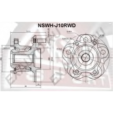 NSWH-J10RWD ASVA Ступица колеса