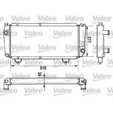 961643 VALEO Радиатор, охлаждение двигателя