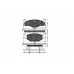 31017 SPIDAN Комплект тормозных колодок, дисковый тормоз