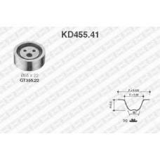 KD455.41 SNR Комплект ремня грм