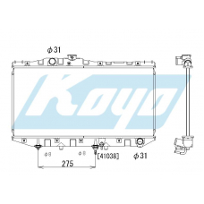 PA010112 KOYO P-tank corrugate-fin ass'y