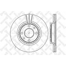 6020-3910V-SX STELLOX Тормозной диск