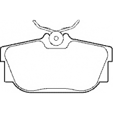 BP1284 QH Benelux Комплект тормозных колодок, дисковый тормоз