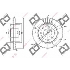 BD1036 DJ PARTS Тормозной диск