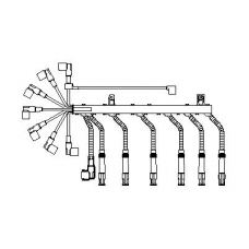 574L100 BREMI Комплект проводов зажигания