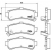 P 56 035 BREMBO Комплект тормозных колодок, дисковый тормоз