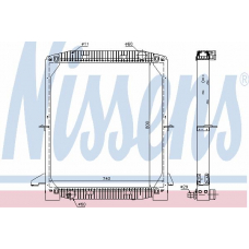 62343A NISSENS Радиатор, охлаждение двигателя