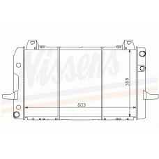 62155 NISSENS Радиатор, охлаждение двигателя