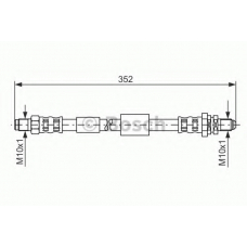 1 987 481 153 BOSCH Тормозной шланг