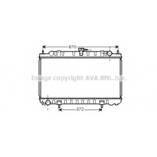 DN2244 AVA Радиатор, охлаждение двигателя