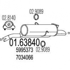 01.63840 MTS Глушитель выхлопных газов конечный