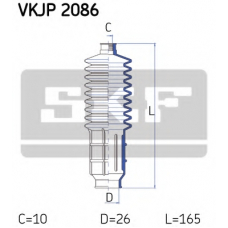VKJP 2086 SKF Комплект пылника, рулевое управление