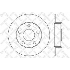 6020-4763-SX STELLOX Тормозной диск