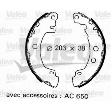 562629 VALEO Комплект тормозных колодок