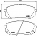 P 30 039 BREMBO Комплект тормозных колодок, дисковый тормоз