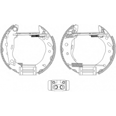 8DB 355 004-451 HELLA Комплект тормозных колодок