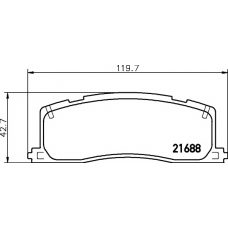 8DB 355 016-391 HELLA PAGID Комплект тормозных колодок, дисковый тормоз