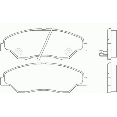 P 30 015 BREMBO Комплект тормозных колодок, дисковый тормоз