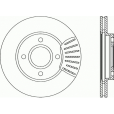 BDR1739.20 OPEN PARTS Тормозной диск