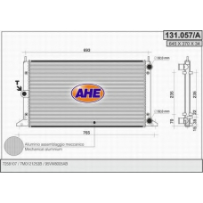 131.057/A AHE Радиатор, охлаждение двигателя