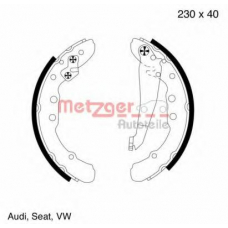 MG 572 METZGER Комплект тормозных колодок