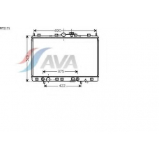 MT2171 AVA Радиатор, охлаждение двигателя