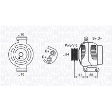 063377021010 MAGNETI MARELLI Генератор