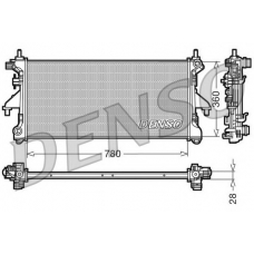 DRM21101 NPS Радиатор, охлаждение двигателя