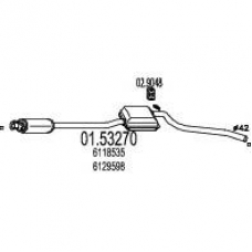 01.53270 MTS Средний глушитель выхлопных газов