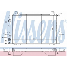 62202 NISSENS Радиатор, охлаждение двигателя