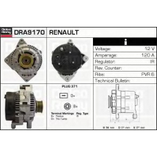 DRA9170 DELCO REMY Генератор