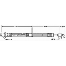 FBH7527 FIRST LINE Тормозной шланг