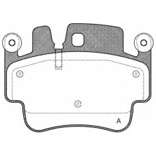 BPA0982.00 OPEN PARTS Комплект тормозных колодок, дисковый тормоз