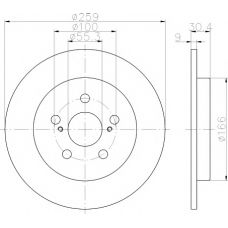 MDC2203 MINTEX Тормозной диск