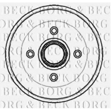 BBR7024 BORG & BECK Тормозной барабан