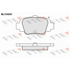 BL1545A1 FTE Комплект тормозных колодок, дисковый тормоз