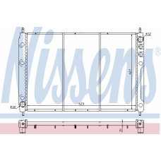 64013 NISSENS Радиатор, охлаждение двигателя