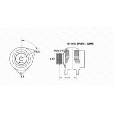 063321347010 MAGNETI MARELLI Генератор